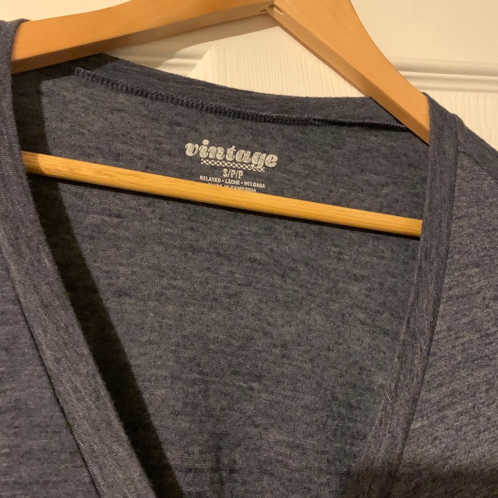 Old Navy heathered vintage style v neck small - Picture 2 of 3